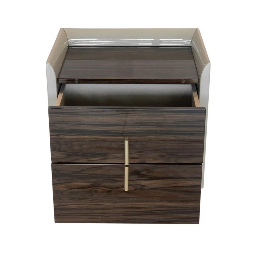 FIJI Ebony Two Tone Nightstand