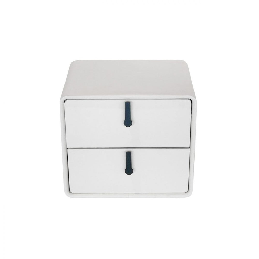 CLOCKWORK Curve Edge Nightstand White