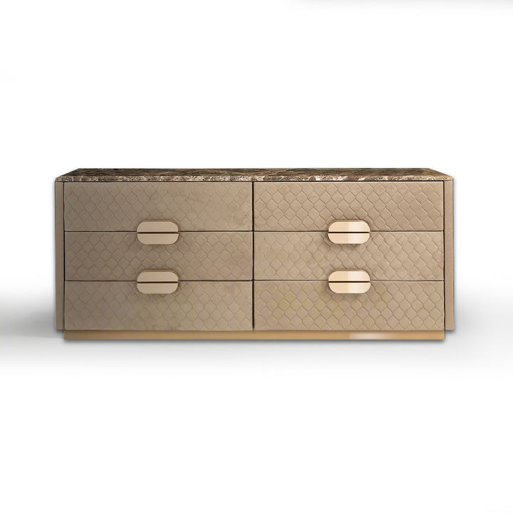 EUGENE Marble & Leather Dresser – Stone International