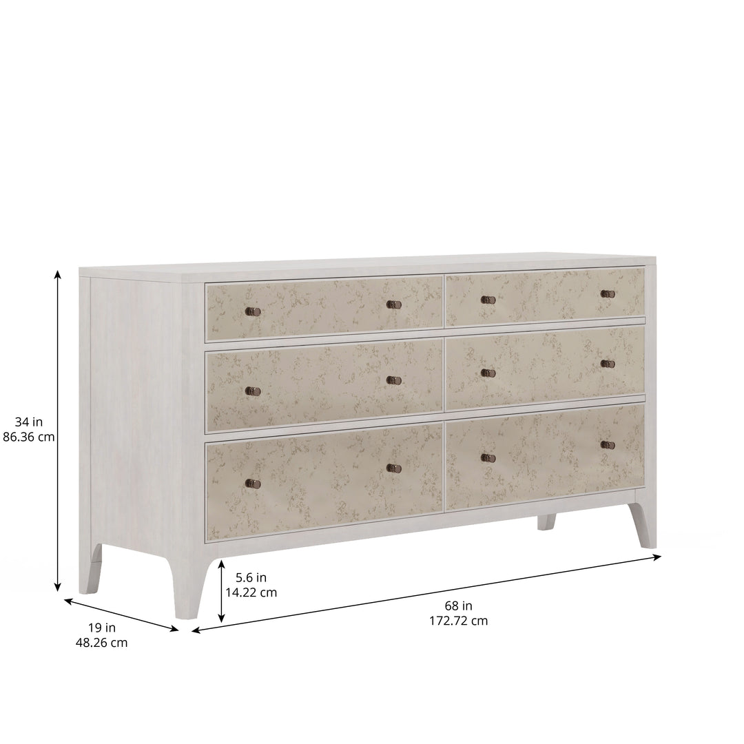 MEZZANINE Dove Grey Wood Dresser