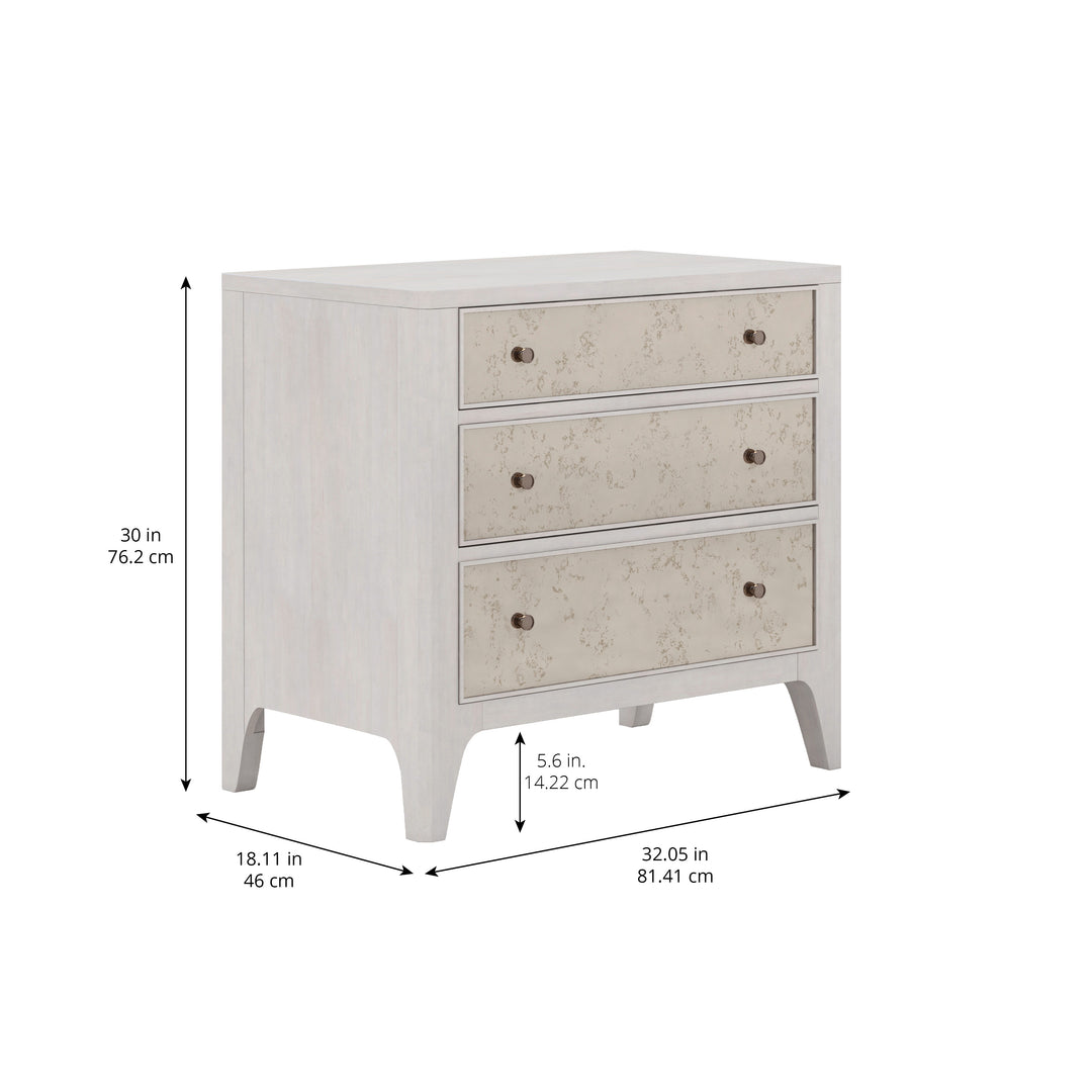 MEZZANINE Dove Grey Wood Nightstand