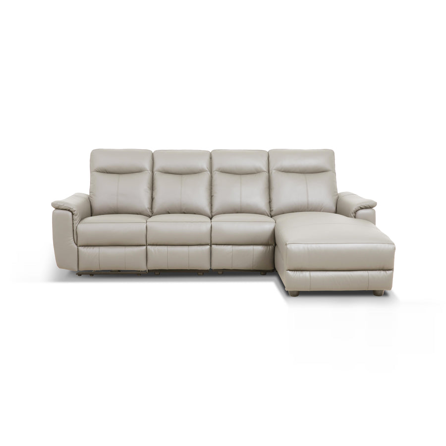 FRANKLIN Leather Extra Wide Sectional Right