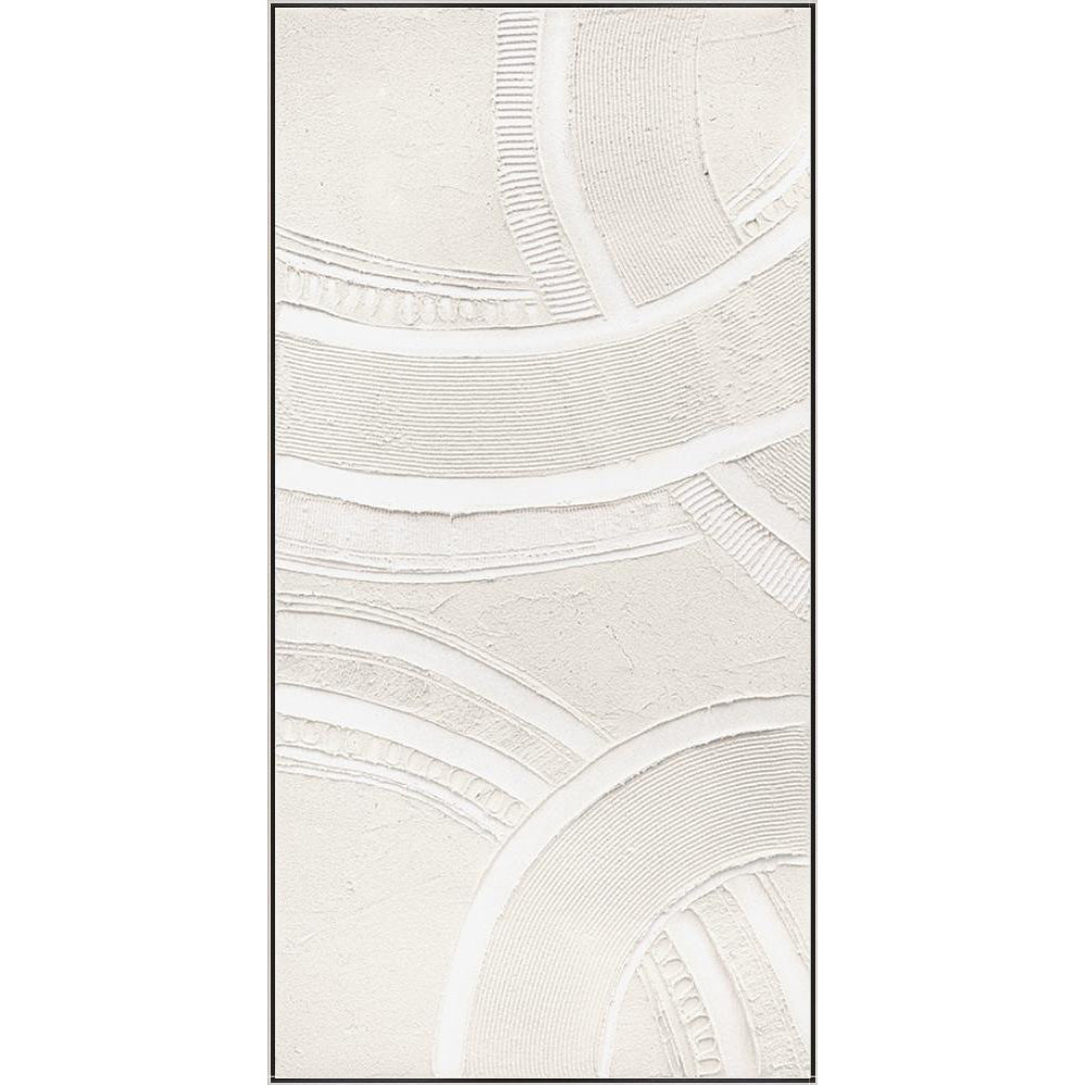 LUCAN Scathed Roads Ivory Abstract Wall Art