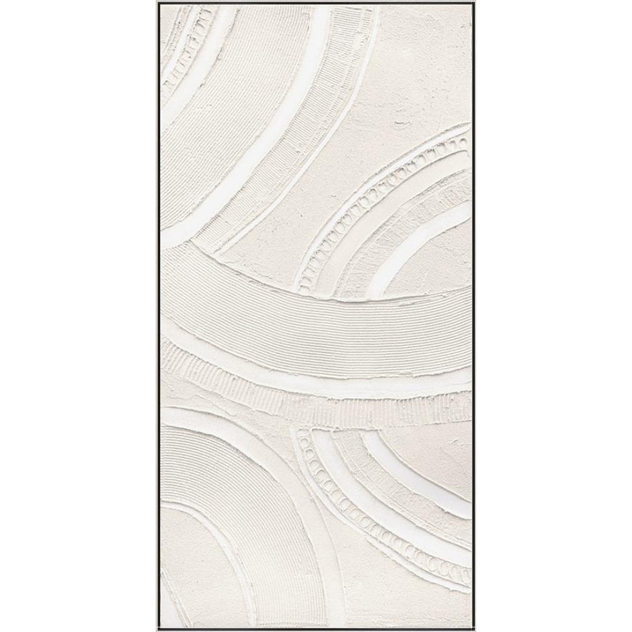 LUCAN Scathed Roads Ivory Abstract Wall Art