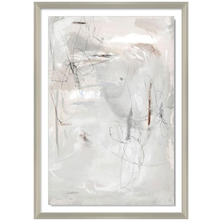 FATE Abstract Beige Gel Canvas Art