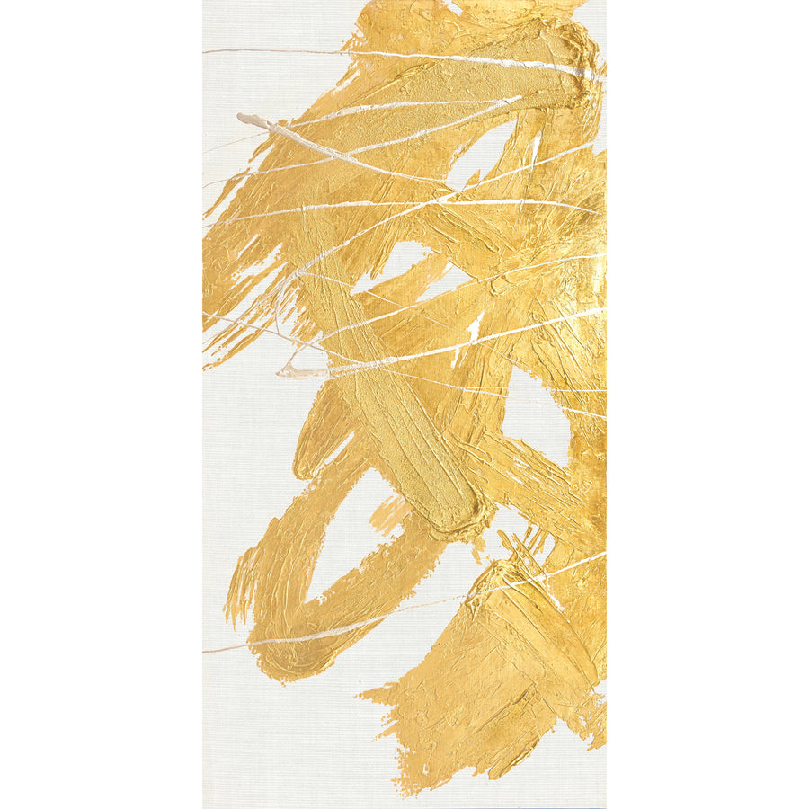 ERYX Golden Whirlwind Hand-Painted Canvas