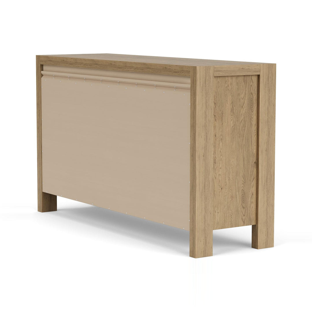 DAVIE Pale Oak Veneer 6 Drawers Dresser