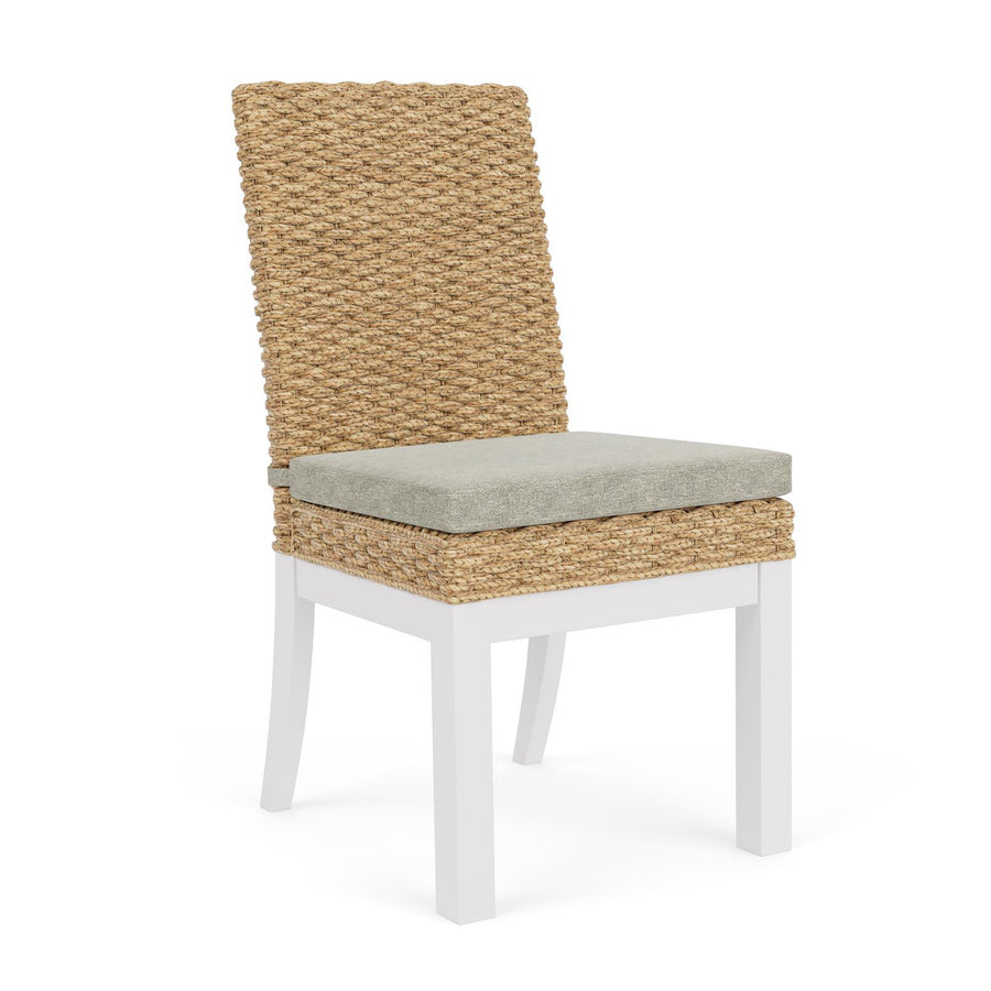 ROSALIE Fabric & Wood Dining Chair Woven