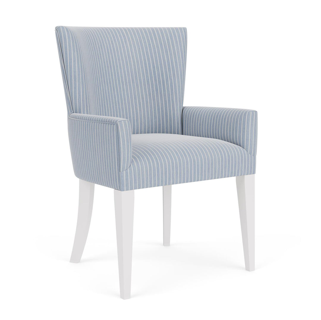 ROSALIE Fabric & Wood Dining Chair Upholstered