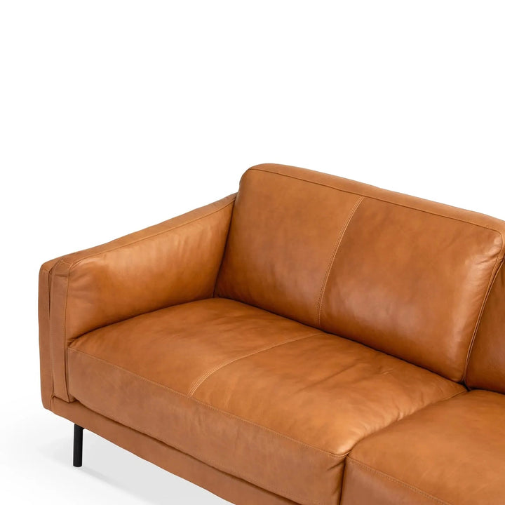 SADIE Classic Caramel Leather Sofa