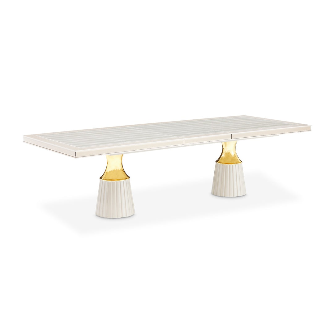 CARMELA Double Pedestal Dining Table - Michael Amini