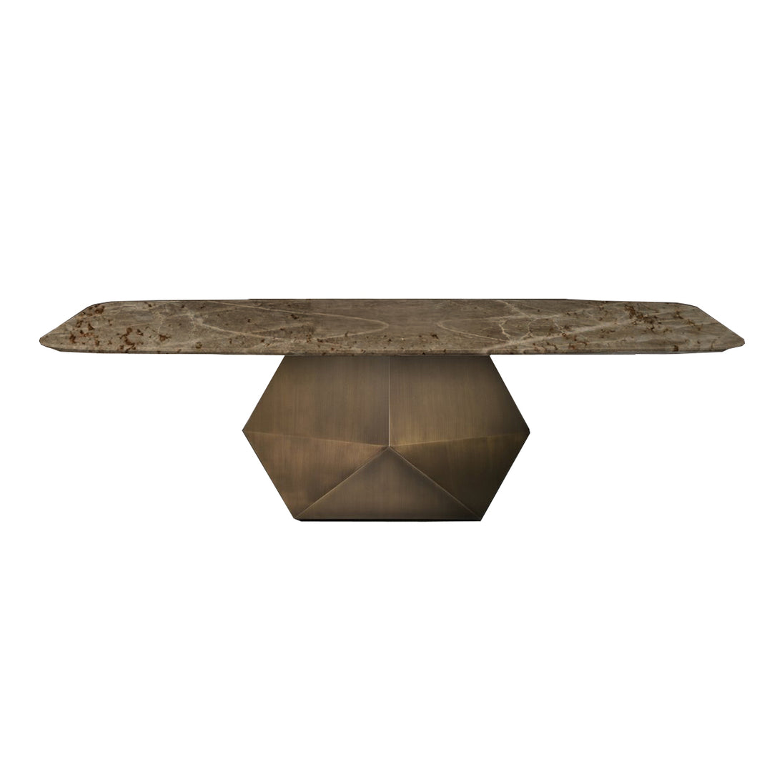 MAESTRO Tivoti Gold Marble Dining Table