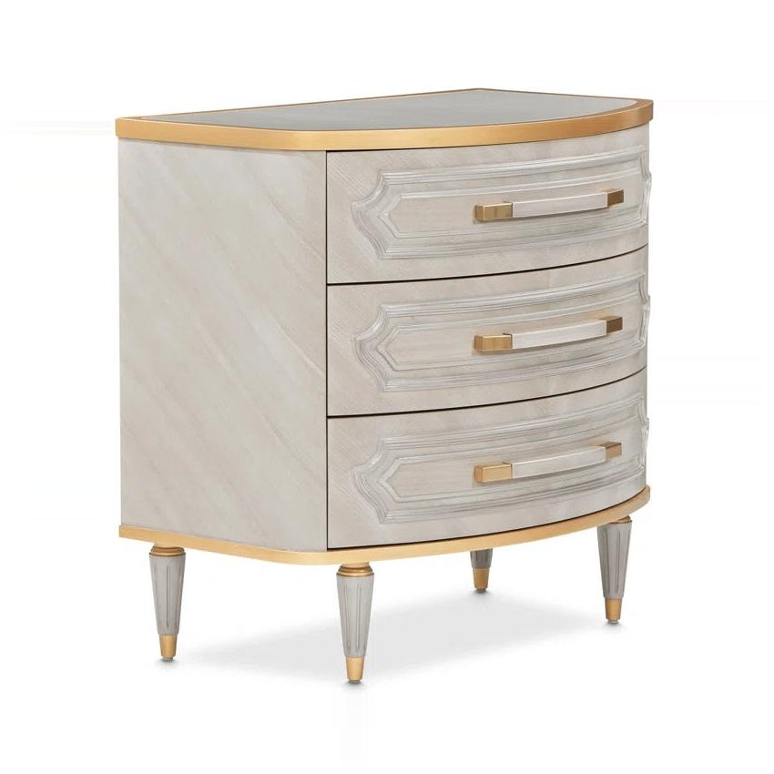 ST. CHARLES Sen Wood 3 Drawers Nightstand