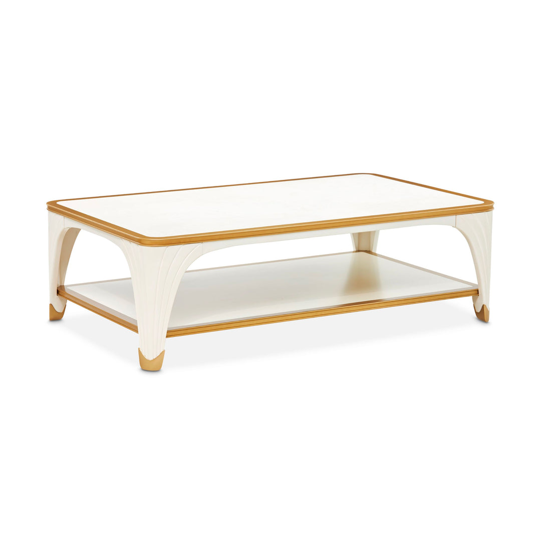 LA TERRAZZA Creamy Pearl Coffee Table - Michael Amini