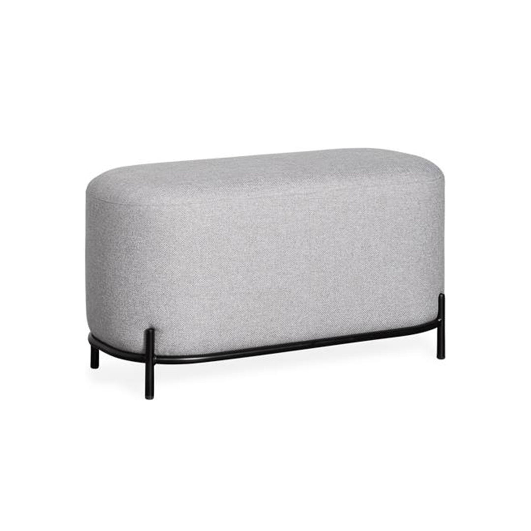 Grey Fabric Bench