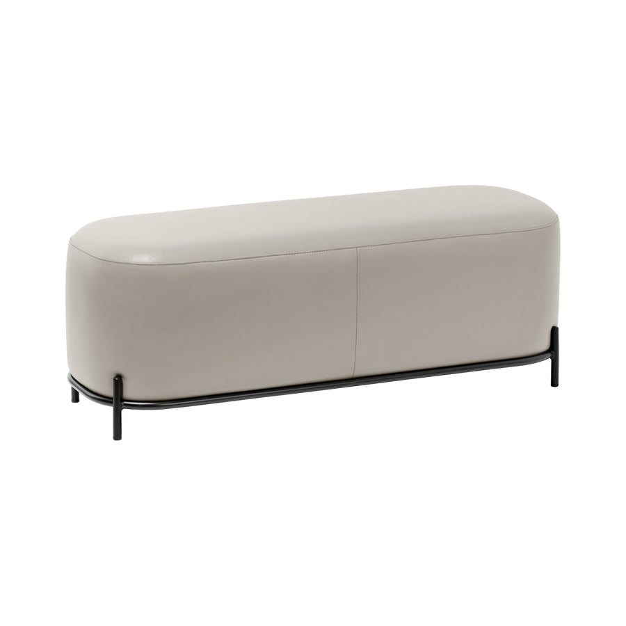 VEYRA Taupe Leathaire Bench