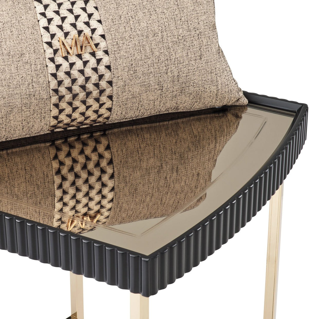 LISBON Black End Table - Michael Amini