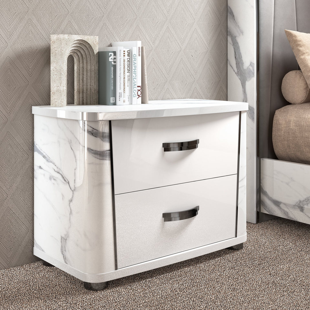 ANNA 2 Drawers Nightstand - Status Italy