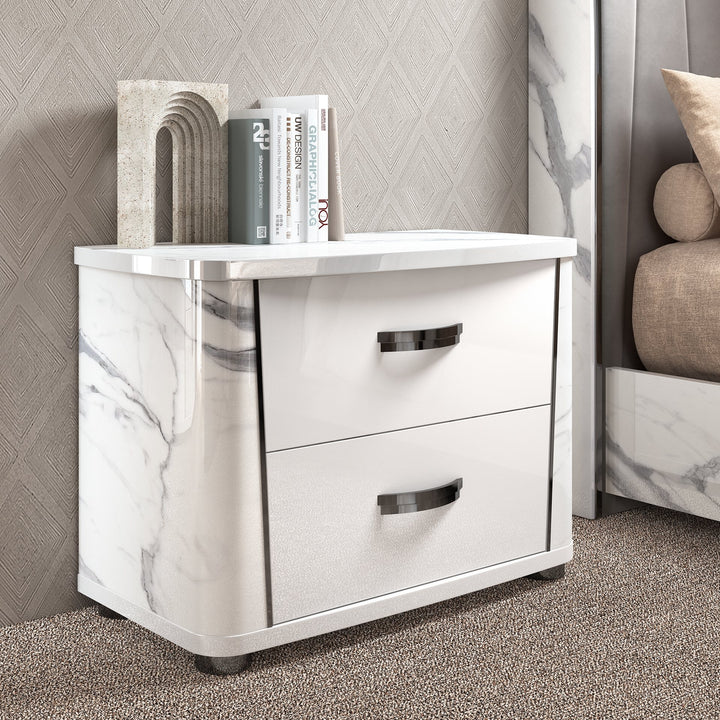 ANNA 2 Drawers Nightstand - Status Italy