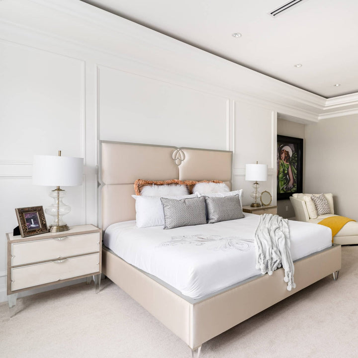 CAMDEN COURT Pearl King Bed - Michael Amini