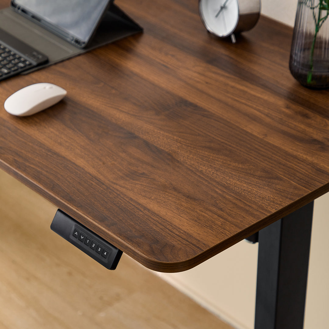 FINN Adjustable Electric Walnut Standing Desk