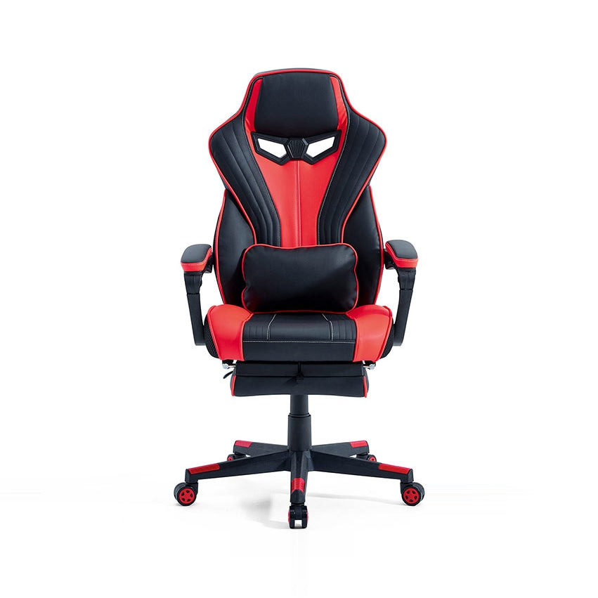 LEXI Red and Black Gaming Chair with Footrest