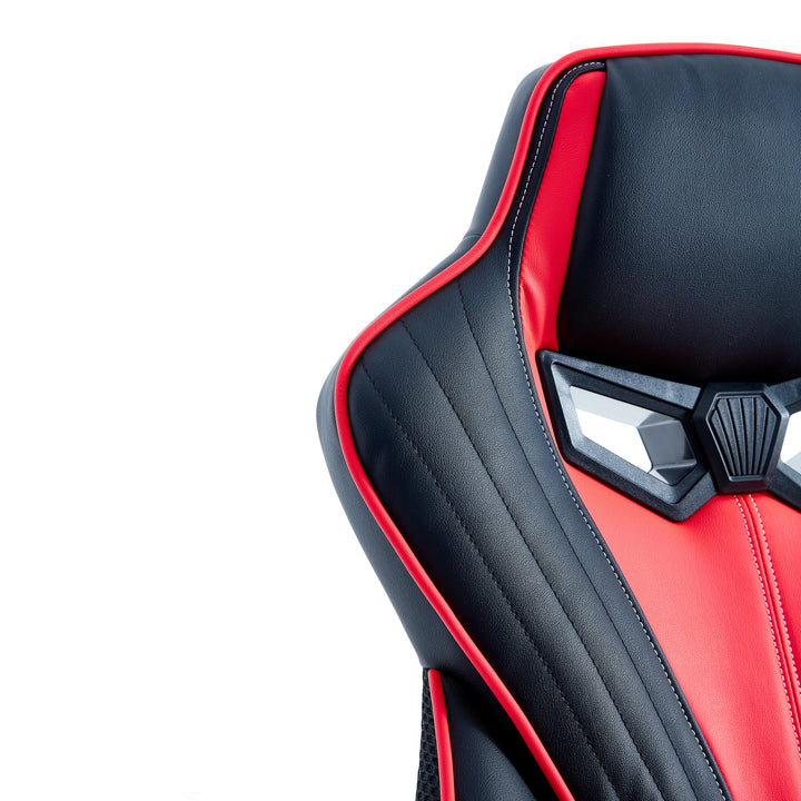 LEXI Red and Black Gaming Chair with Footrest