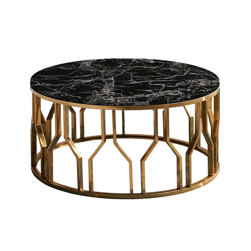 CORWIN Black Marble Coffee Table