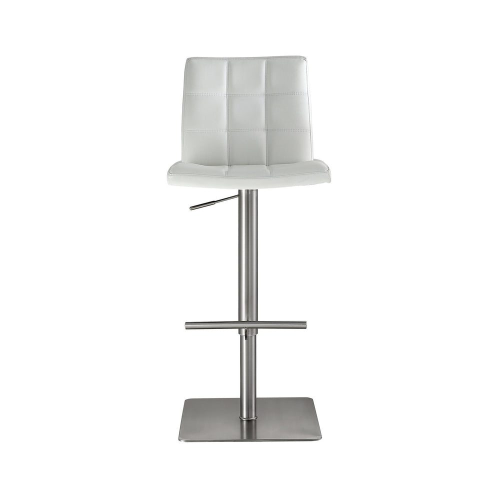 COLTON Tufted Leather Bar Stool