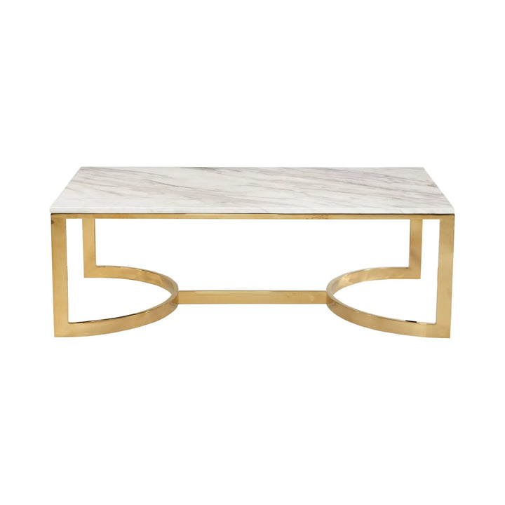 JASMINE White Marble Coffee Table