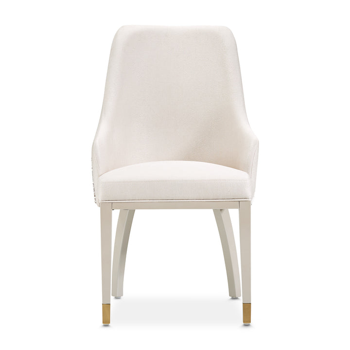 CARMELA Shimmer Ivory Dining Chair - Michael Amini