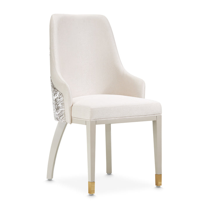 CARMELA Shimmer Ivory Dining Chair - Michael Amini