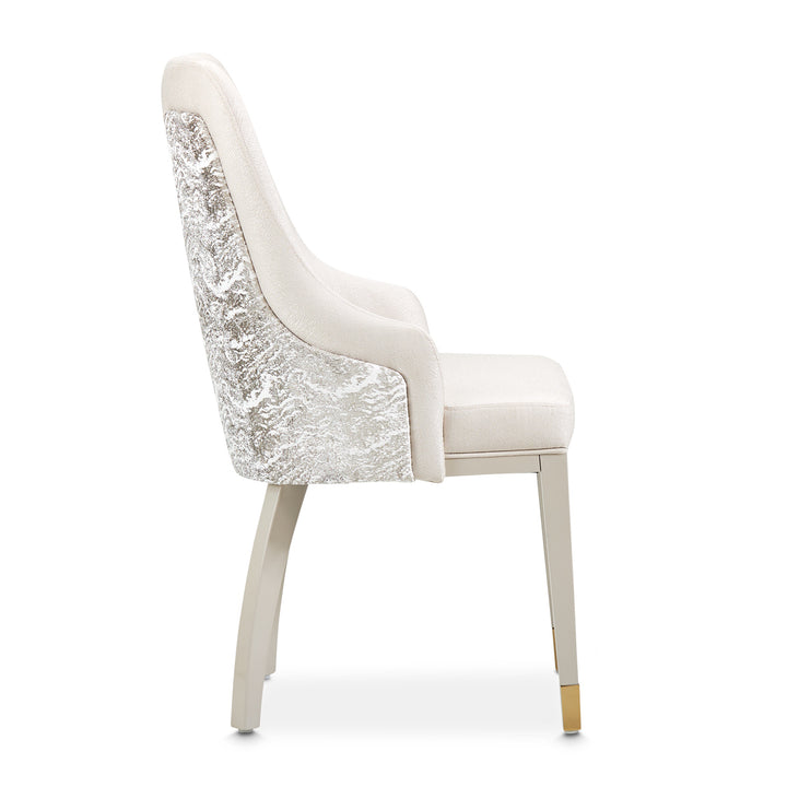 CARMELA Shimmer Ivory Dining Chair - Michael Amini