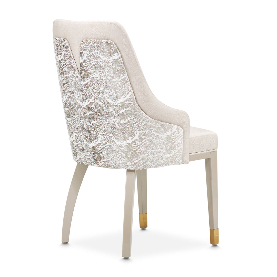 CARMELA Shimmer Ivory Dining Chair - Michael Amini