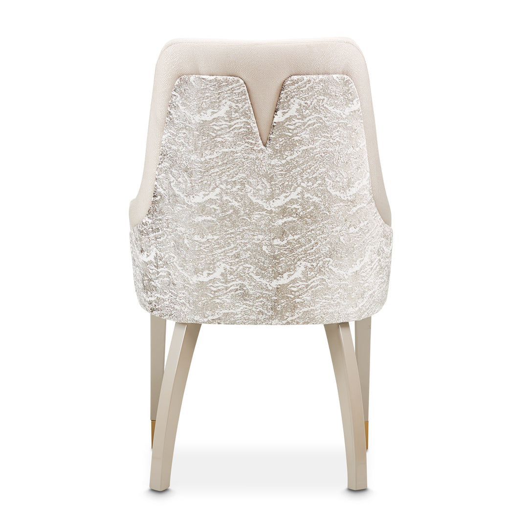 CARMELA Shimmer Ivory Dining Chair - Michael Amini