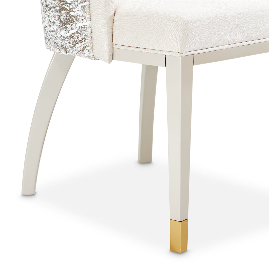 CARMELA Shimmer Ivory Dining Chair - Michael Amini