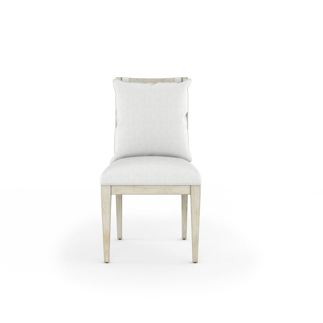 COTIERE Linen Wood Dining Chair