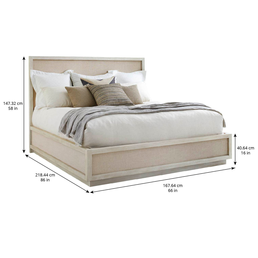 COTIERE Linen Wood Bed