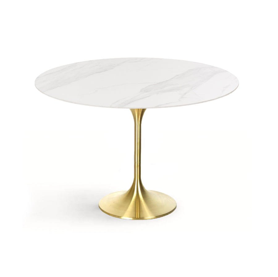 CREED Modular Round Dining Table Ceramic Gold