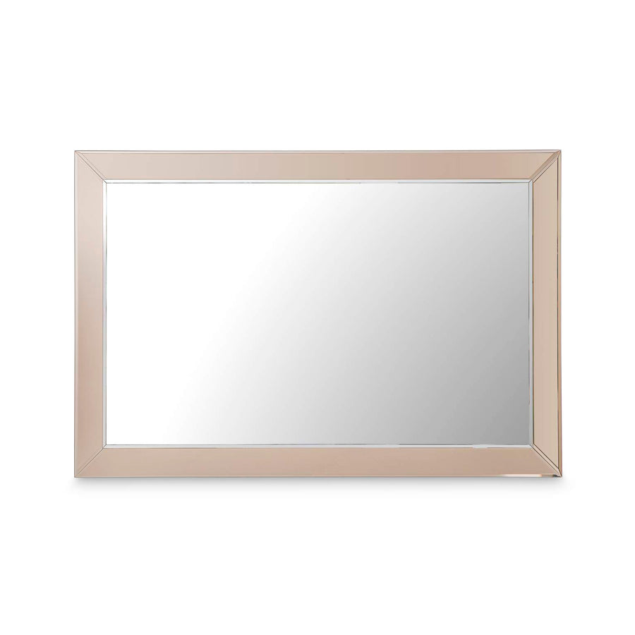 CARMELA Shimmer Ivory Wall Mirror - Michael Amini