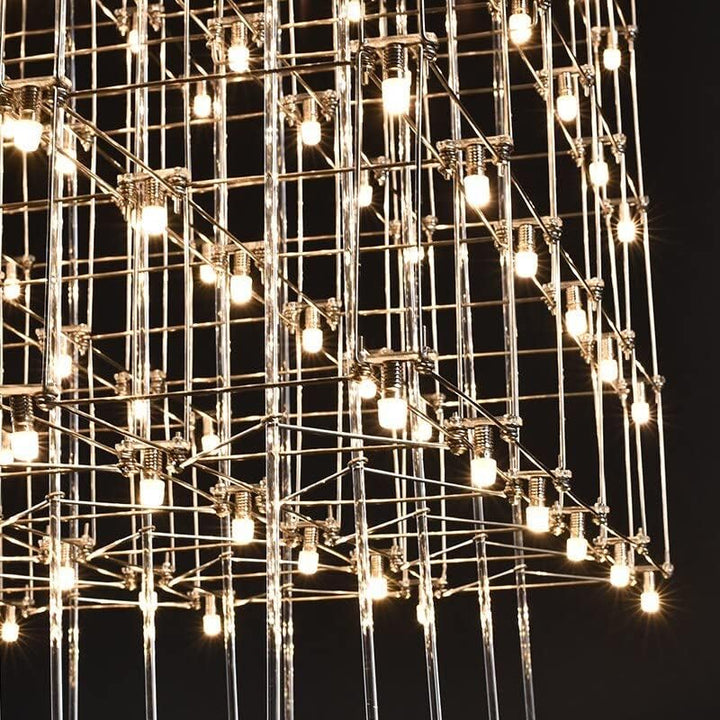 CAMERON Artistic Grid Geometric LED Chandelier