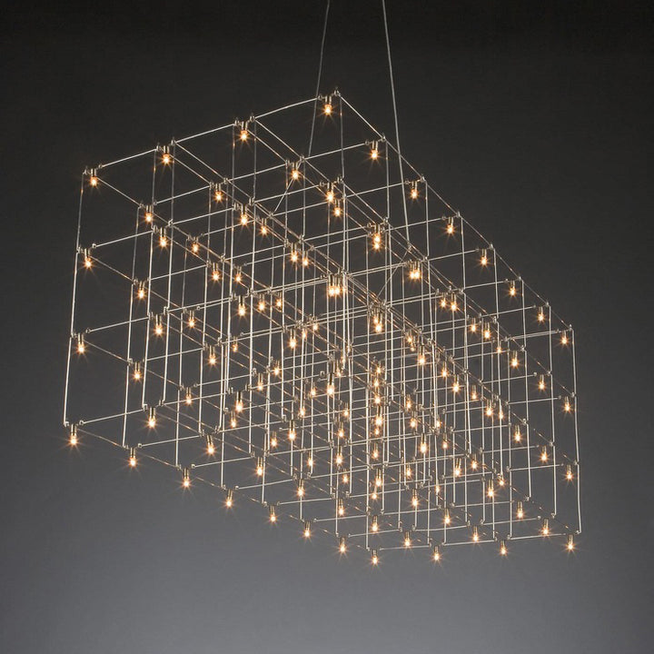 CAMERON Artistic Grid Geometric LED Chandelier