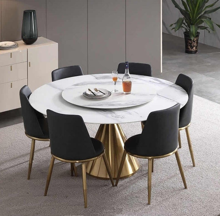 CRESSIDA Marble Round Dining Table