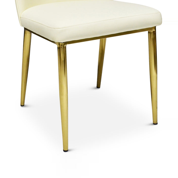 TATUM Beige Leatherette Dining Chair