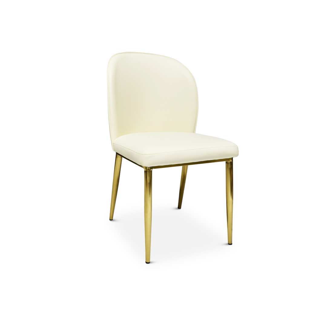 TATUM Beige Leatherette Dining Chair