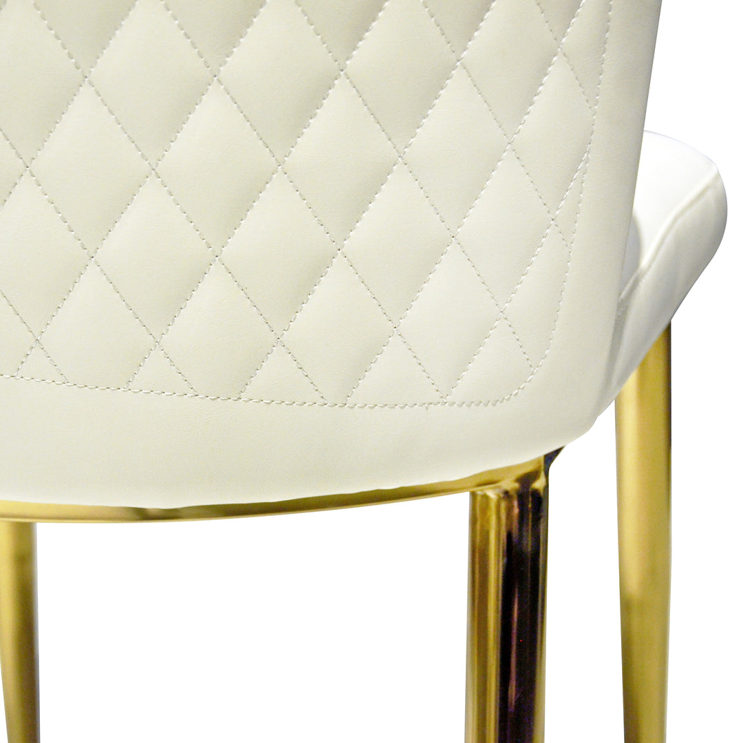 TATUM Beige Leatherette Dining Chair