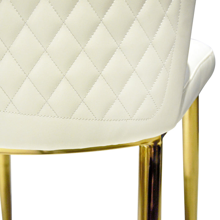 TATUM Beige Leatherette Dining Chair