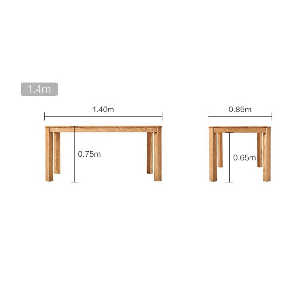 EVELYN Solid Oak Dining Table