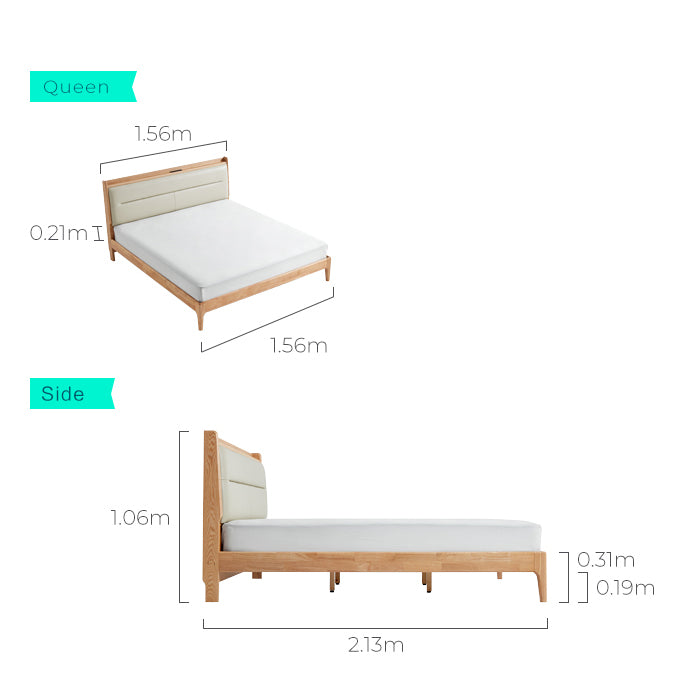 ATTICUS Queen Wood Bed