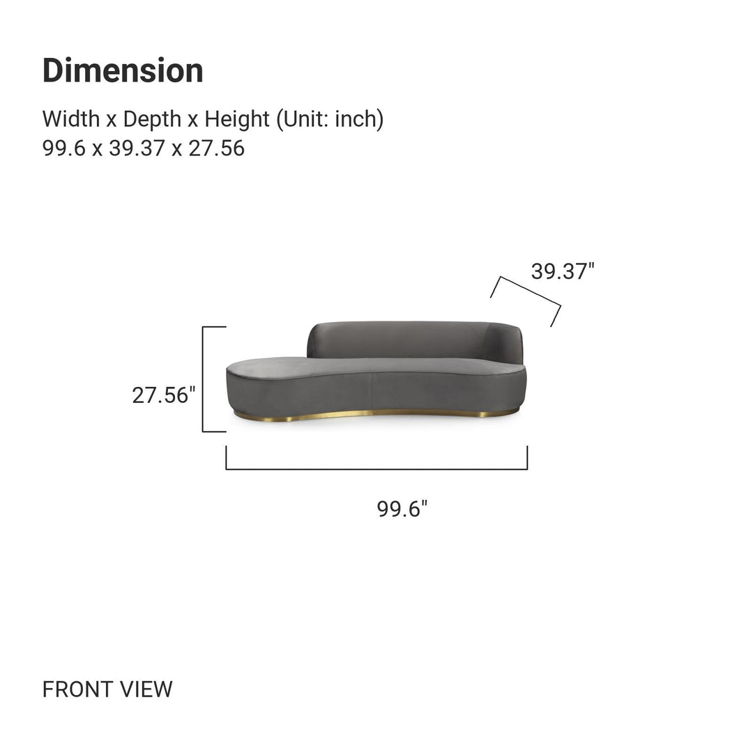 ISABELLA Velvet Sectional Sofa